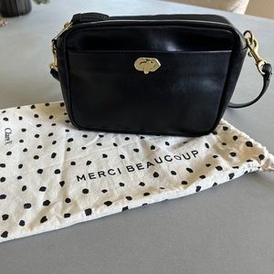 Clare V. Turnlock Midi Sac - Black